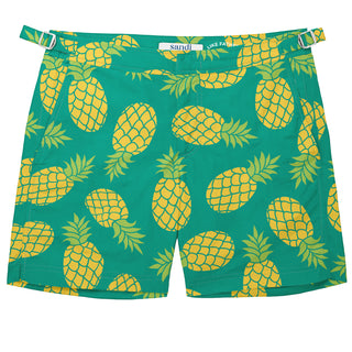 Pineapple Print Men Bathing Suit