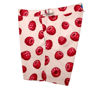 Raspberry Print Men Bathing Suit