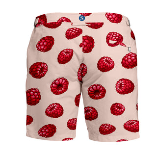 Raspberry Print Kids Bathing Suit